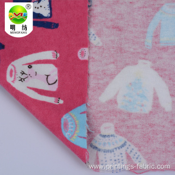 Wholesale colorful organic cotton printed flannel fabric for children